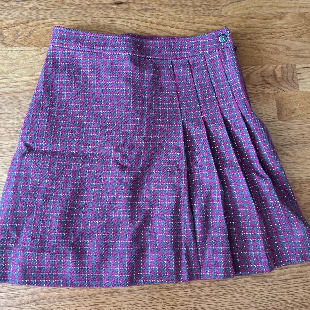 Brooks Brothers Girls Fleece Pleated Pink Skirt Size 14